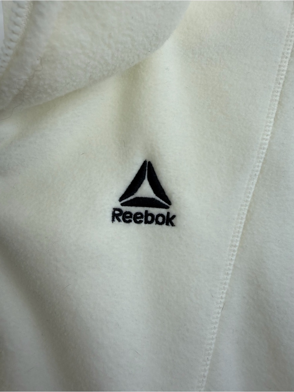 Reebok Cream Cozy Half-Zip Fleece Pullover Jacket XL - Picture 4 of 9